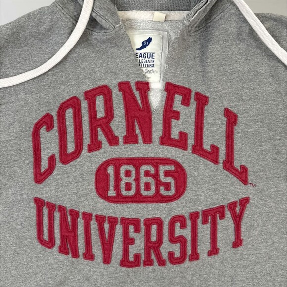 Cornell University Hooded Sweatshirt League Pullover College Hoodie 1865 Size Sm - Picture 3 of 8